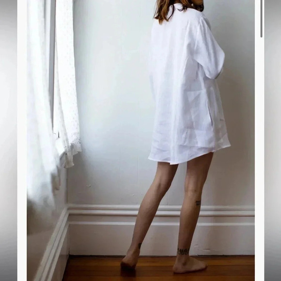 Jess Brown Atelier Tunic in Moon Linen - Picture 7 of 11